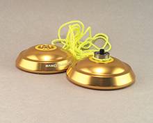 Golden yo-yo unscrewed.